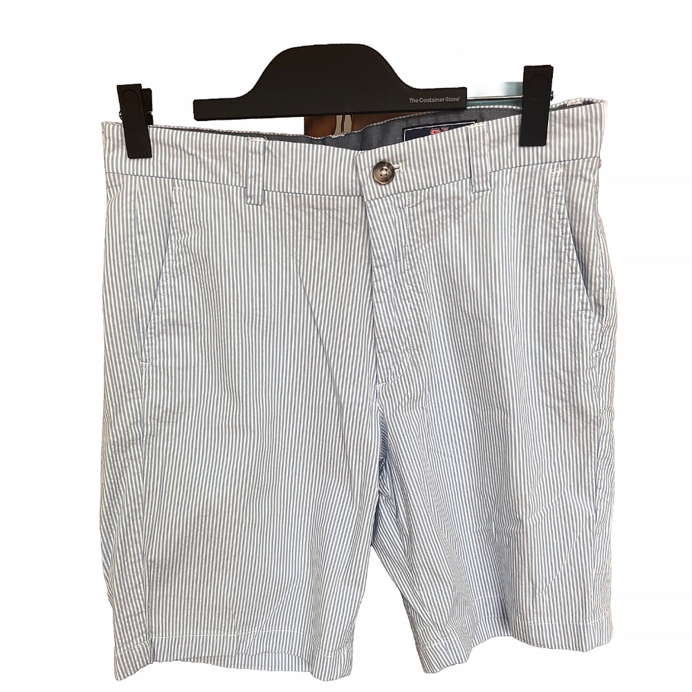 🐳 Vineyard Vines Breaker Shorts – Seersucker Stripe – Men’s 30